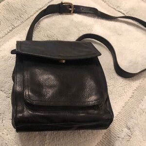 Fossil Women’s Black Pebbled Leather Crossbody 1954 Series